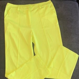 Neon green pants